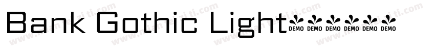 Bank Gothic Light字体转换